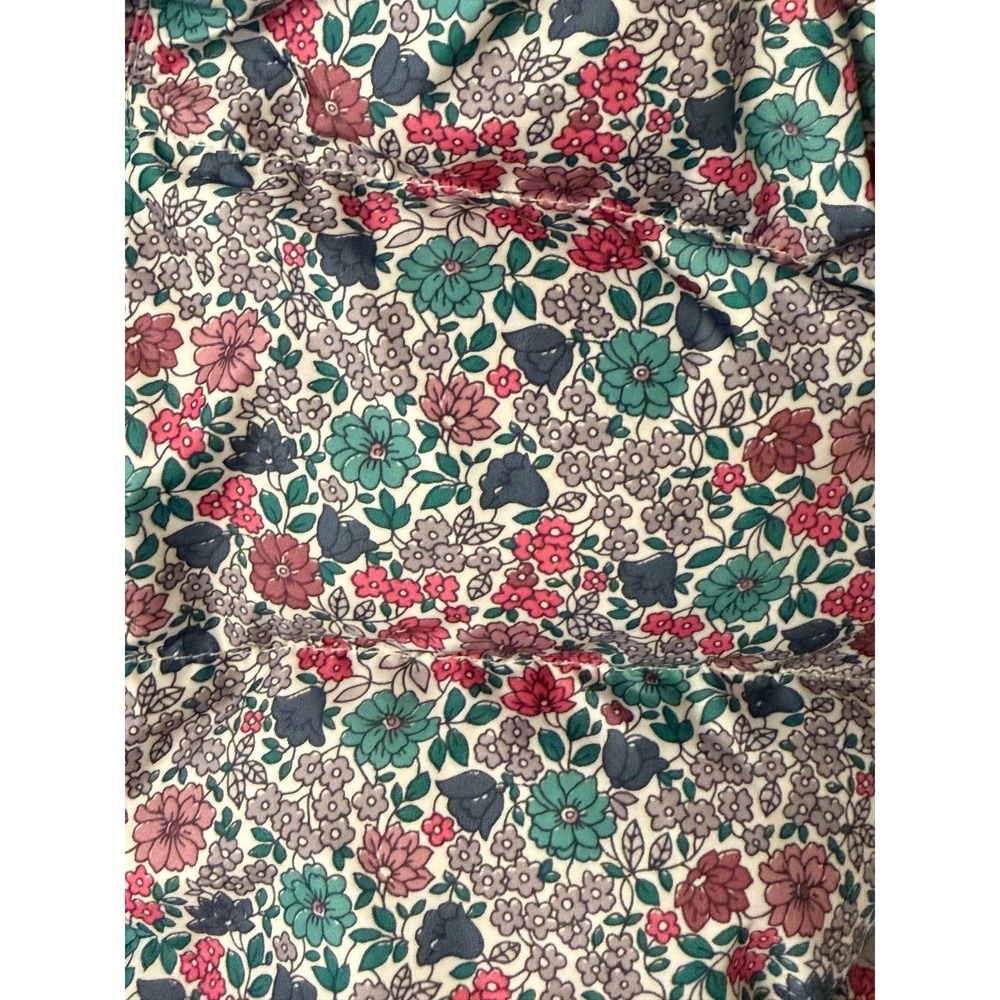 Baby Gap size 6-12 Months Down Filled Snow Suit Bunting Floral Fleece Lined - Picture 6 of 8